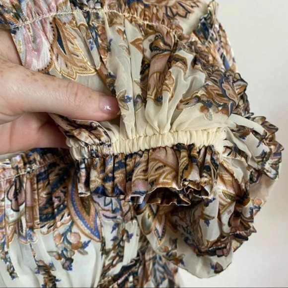 Zimmermann • Ladybeetle Silk Blend Ruffle Tiered Blouse Rare - Picture 6 of 9